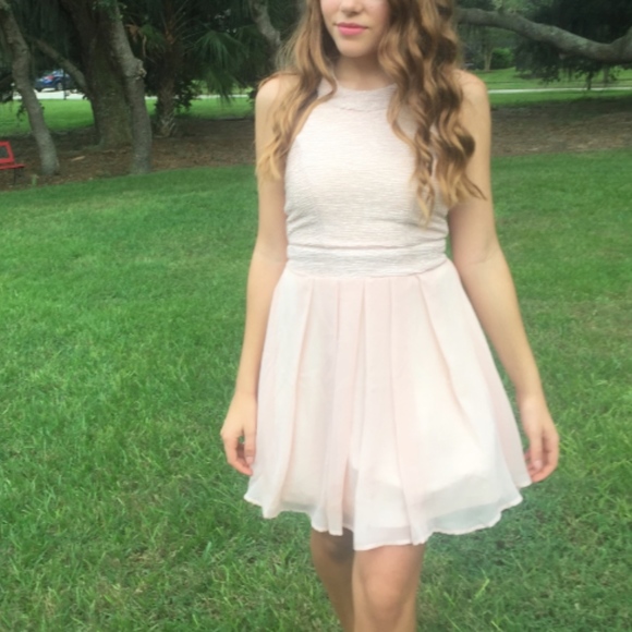 Light Pink Homecoming Dress - Picture 1 of 4